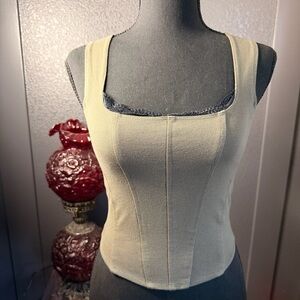 Elegant Green Lace Tank Top